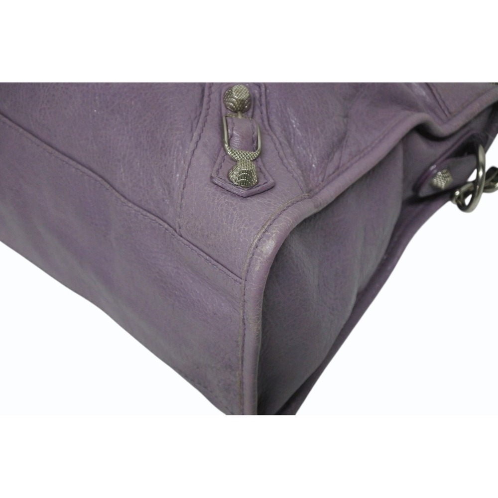 BALENCIAGA The Giant City Handbag Purple - Picture 7 of 10